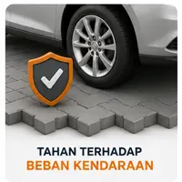 Tahan terhadap beban kendaraan.