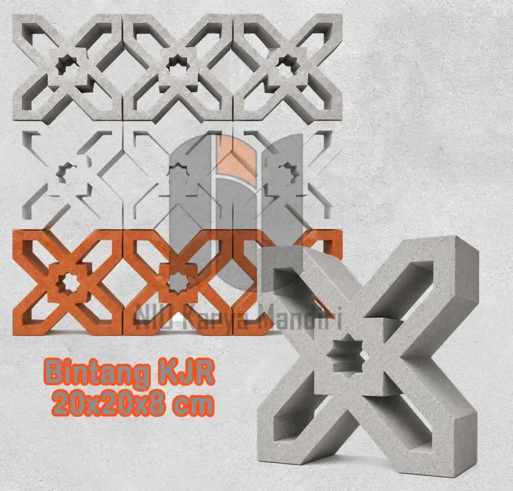 Harga Roster Beton Bintang KJR 20x20x8 cm