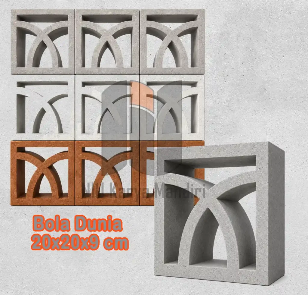 Harga Roster Beton Bola Dunia 20x20x9 cm