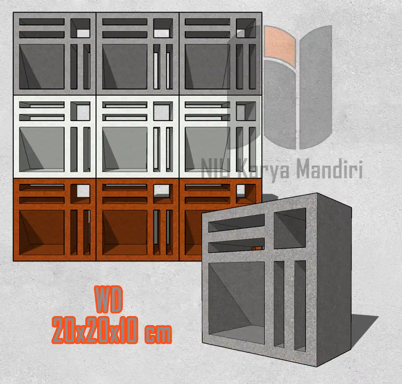 WD 20x20x10 cm