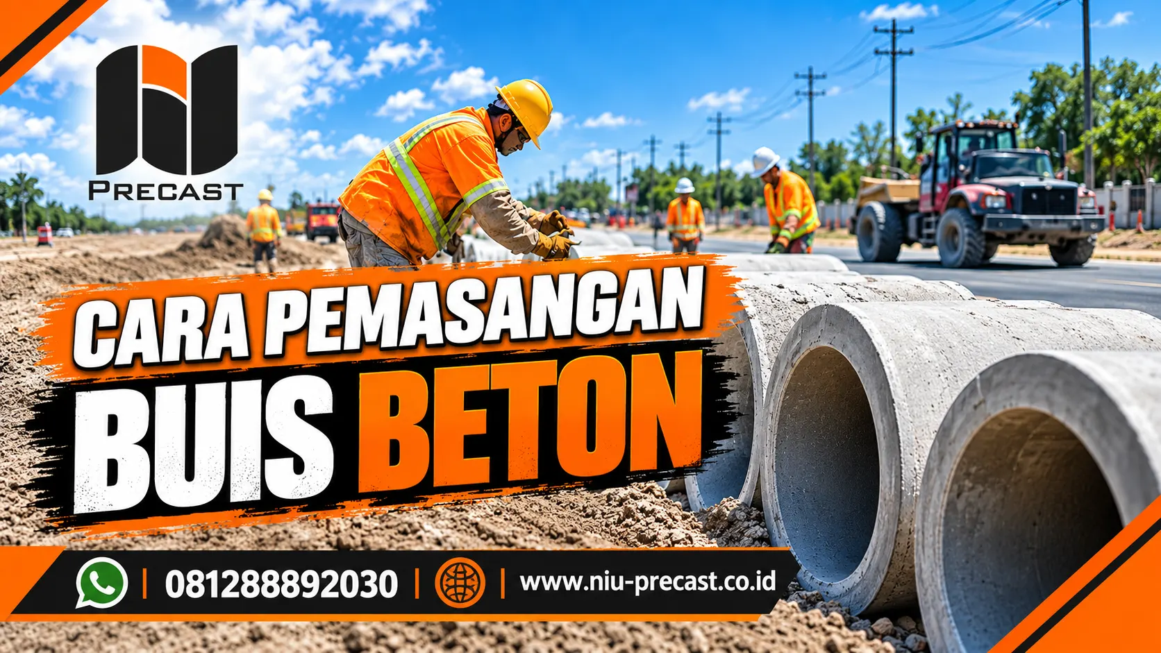 Pemasangan Buis Beton di Lokasi Proyek