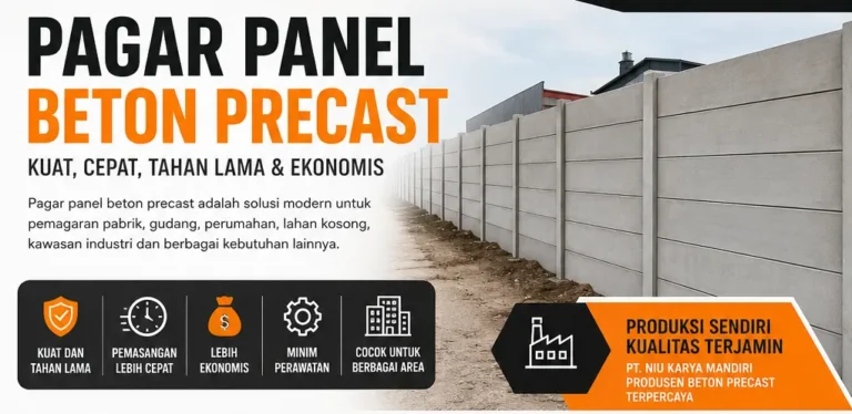 Back Ground Pagar Panel Beton Precast Bandung