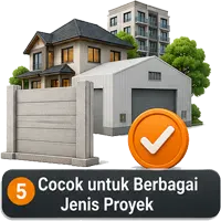 Pagar Panel Beton Bandung Cocok Untuk berbagai kebutuhan