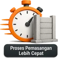 Pagar Panel Beton Bandung Proses pemasangan lebih cepat