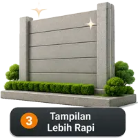 Pagar Panel Beton Bandung Tampilan Lebih Rapi