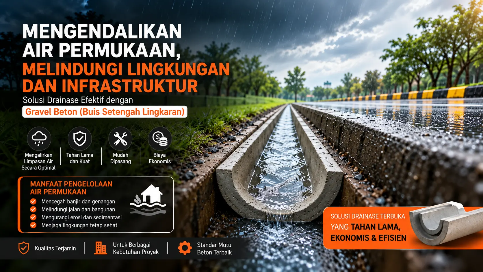 Solusi Drainase di Tengah Hujan