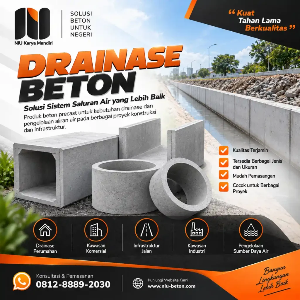 Drainase Beton NIU Karya Mandiri