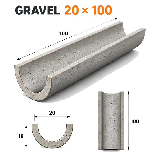 Harga Gravel Beton Gravel 20x100