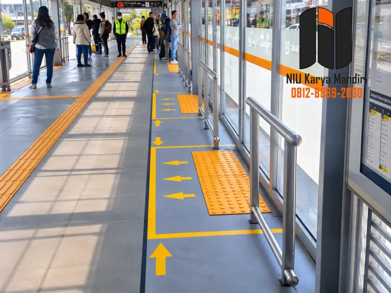 Harga Guiding Block Terbaru 2026 Koridor Stasiun Transit Modern Jakarta