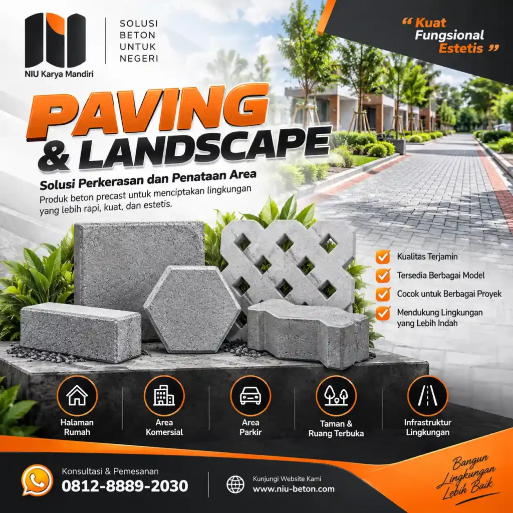 Paving dan Landscape Kuat, Fungsional, Estetis
