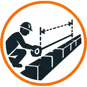 Jasa Pemasangan Kanstin Beton 2. Pengukuran Area