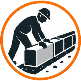 Jasa Pemasangan Kanstin Beton 5. Penempatan Kanstin