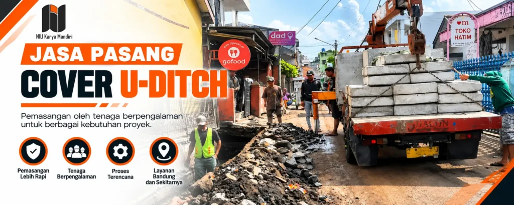 Jasa Pasang Beton Precast Jasa Pasang Cover U-Ditch