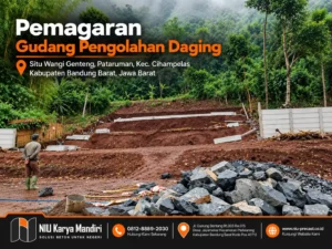 Pemagaran Gudang di Perbukitan Hijau