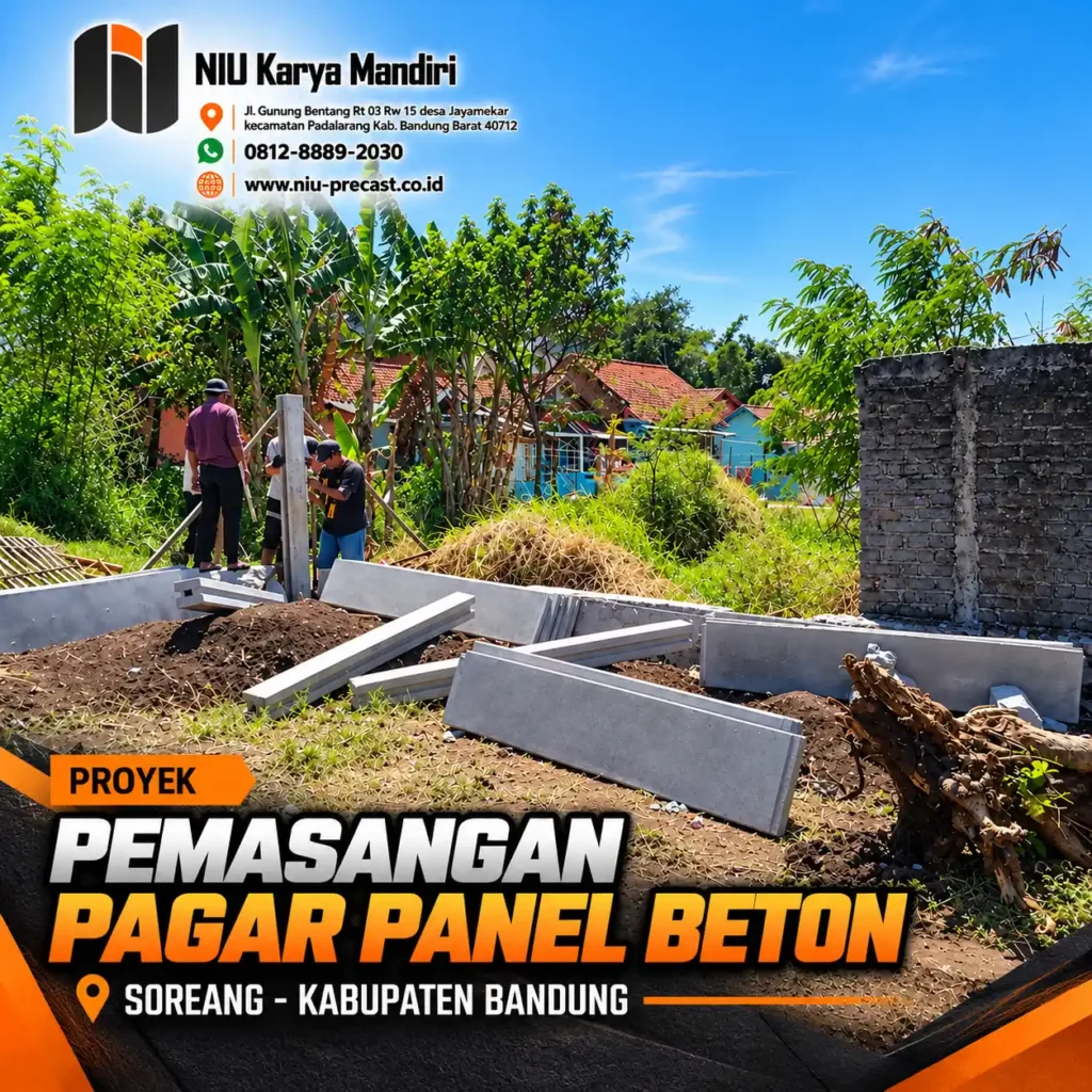 Pemasangan Pagar Panel Beton Soreang 2021