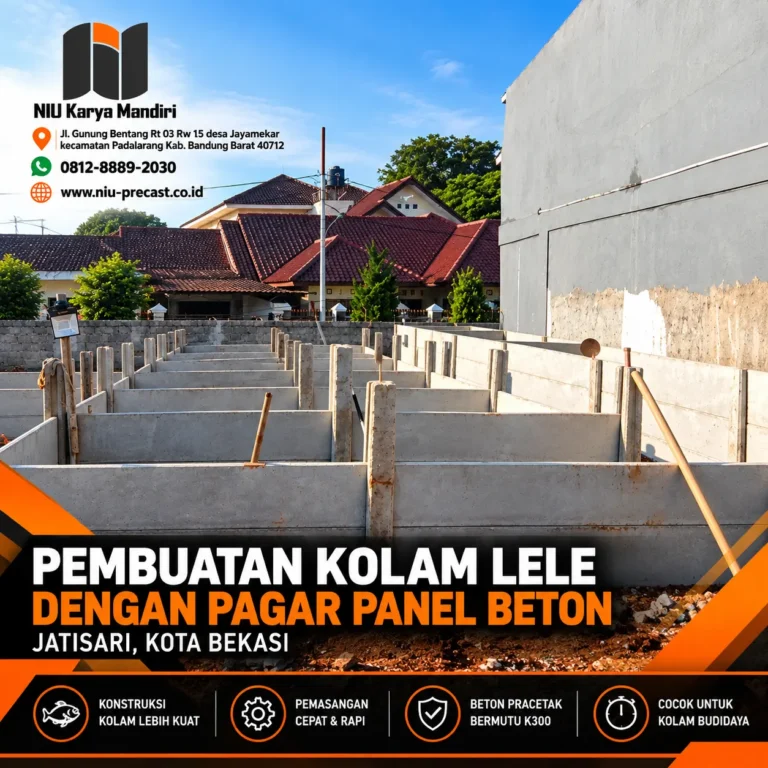 Pembuatan Kolam Lele Panel Beton