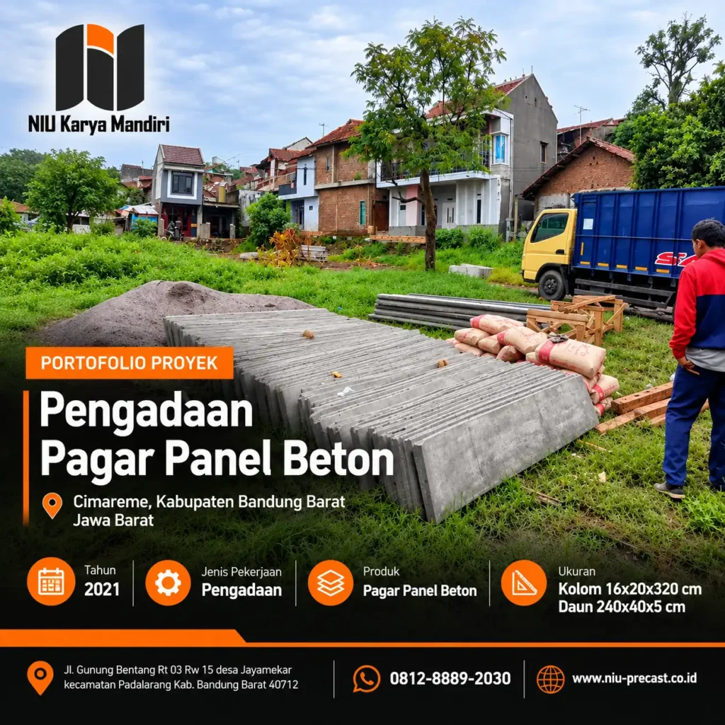 Portofolio Pagar Panel Beton NIU