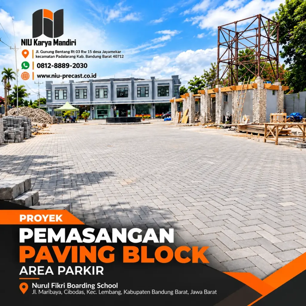 Proyek Pemasangan Paving Block Area Parkir