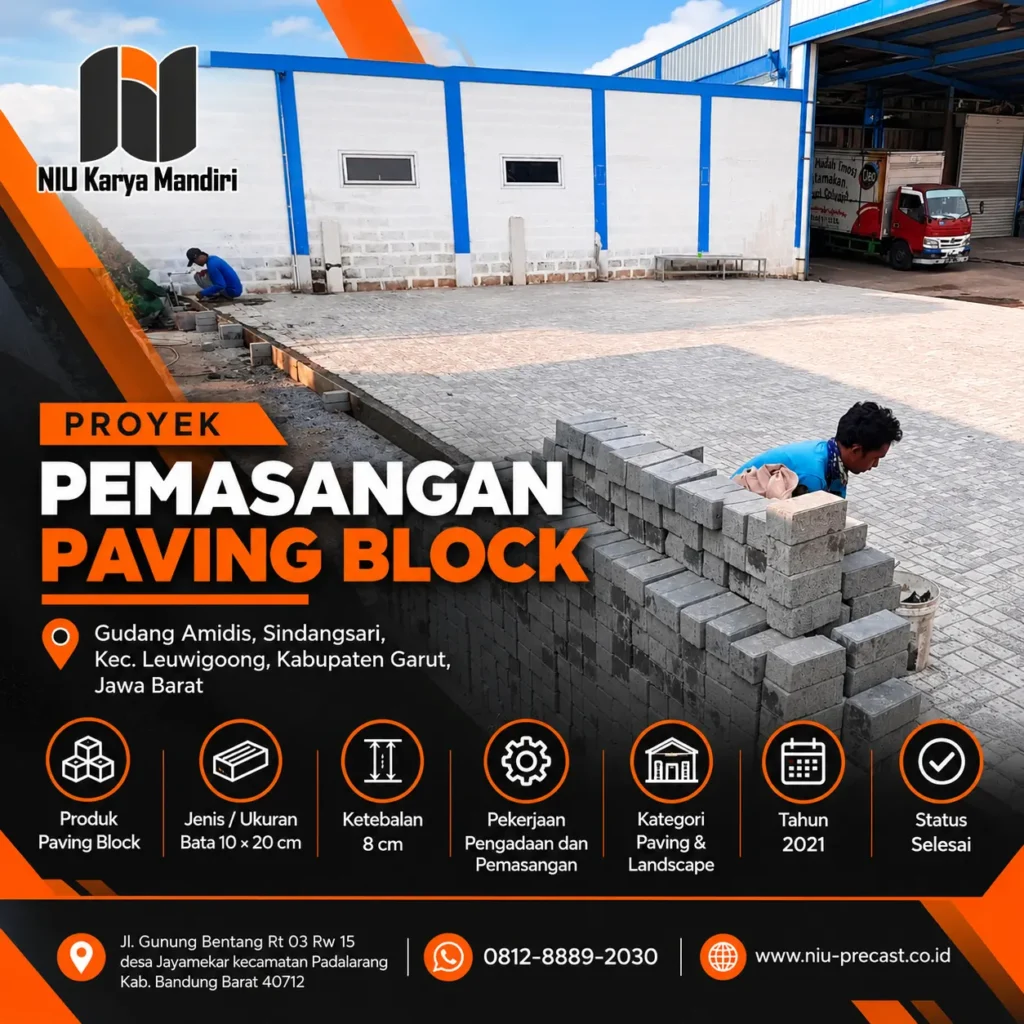 Proyek Pemasangan Paving Block Garut
