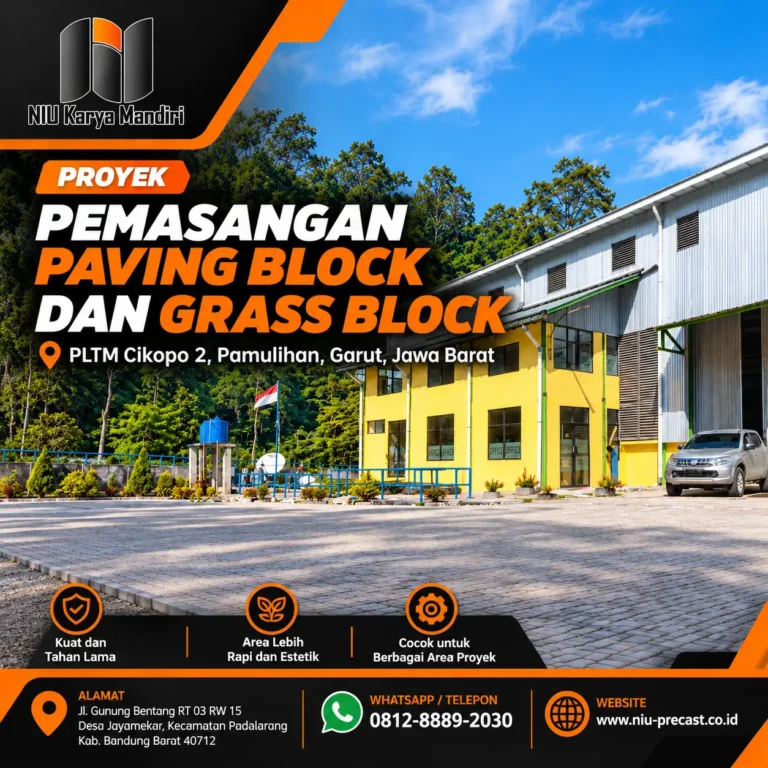 Proyek Pemasangan Paving Block Niu Karya Mandiri