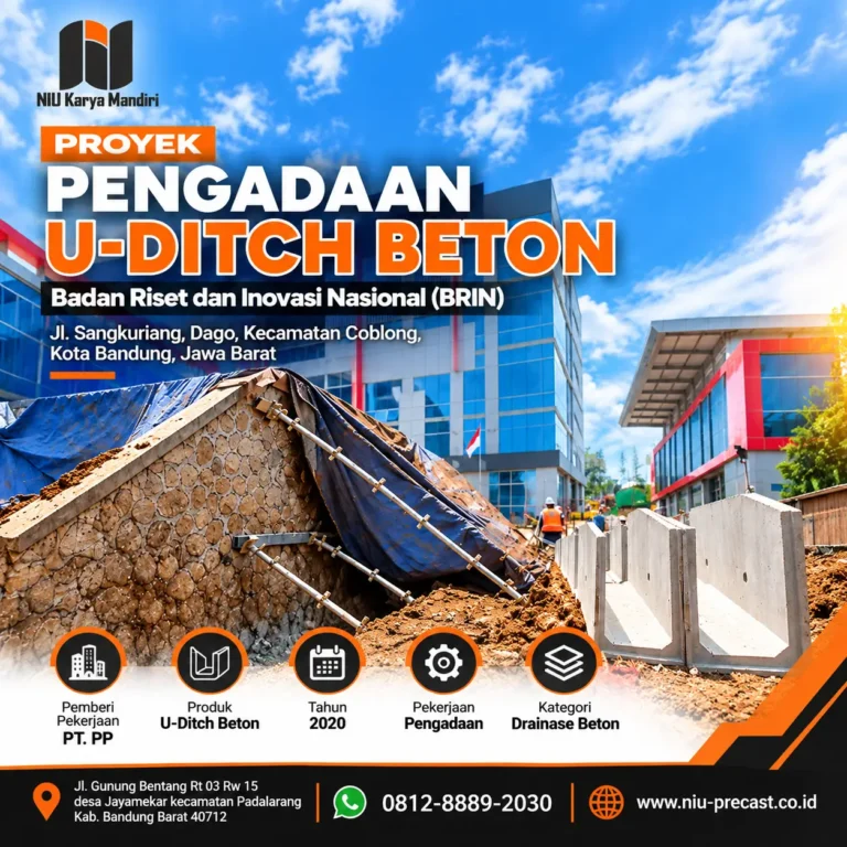Proyek U-Ditch Beton NIU Karya Mandiri