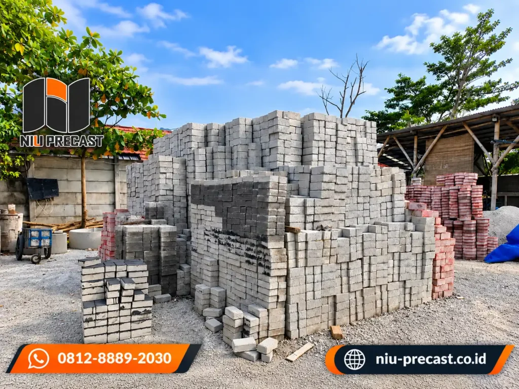 Harga paving block di Bandung Stok paving block niu precast