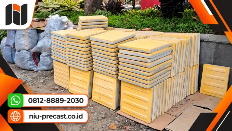 Tumpukan Ubin Pemandu Taktual Niu Precast
